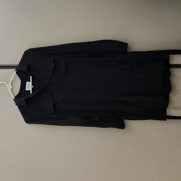 Sezane Drew Black Silk Dress - Picture 2 of 16